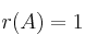 r(A)=1