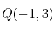 Q(-1, 3)