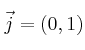 \vec{j}=(0,1)