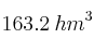 163.2 \: hm^3