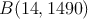 B(14,1490)