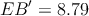 EB^\prime = 8.79