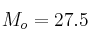 M_o = 27.5 M_o = 27.5