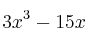 3x^3 - 15x