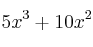 5x^3+10x^2