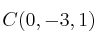 C(0,-3,1)