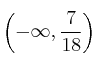 \left( -\infty, \frac{7}{18} \right)