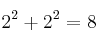 2^2+2^2=8